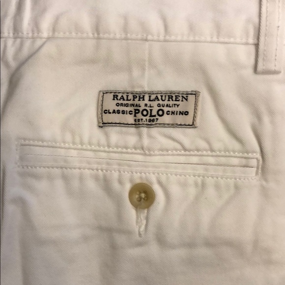Men’s white polo shorts. 31 - Picture 3 of 4